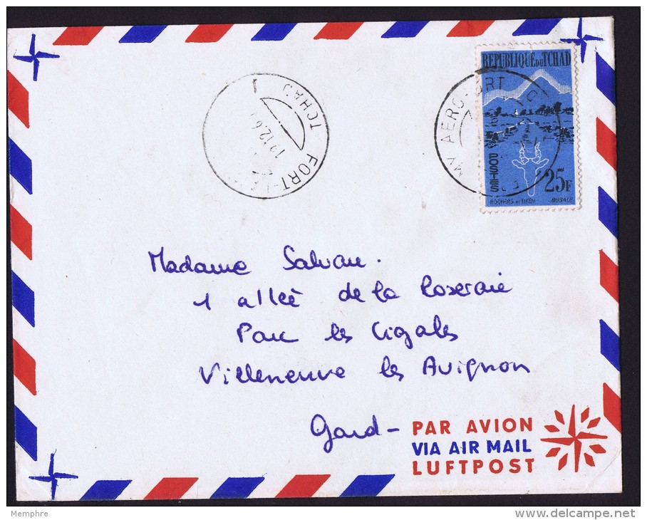 1960 Lettre Avion De Fort-Lamy  Pour La France - Chad (1960-...)