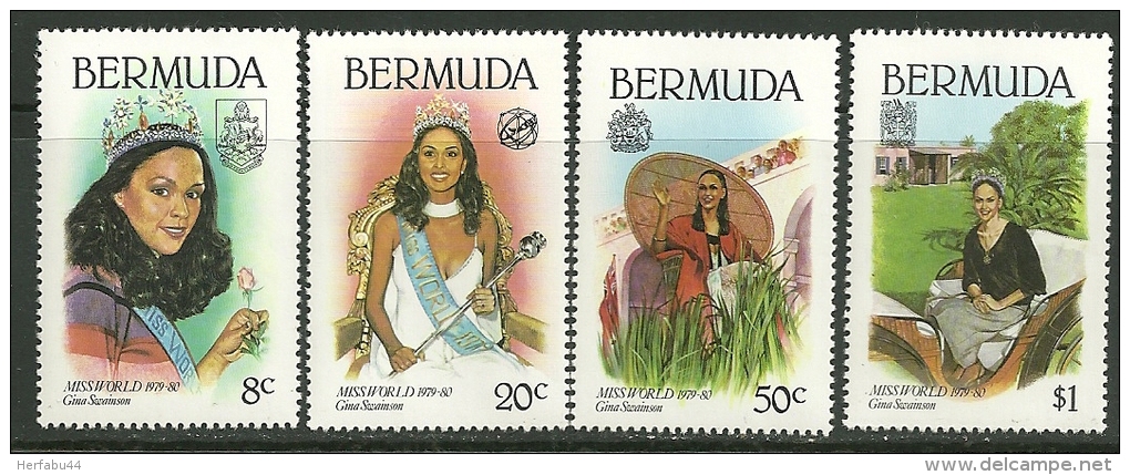 Bermuda    " Miss World "     Set    SC# 397-00  MNH** - Bermuda