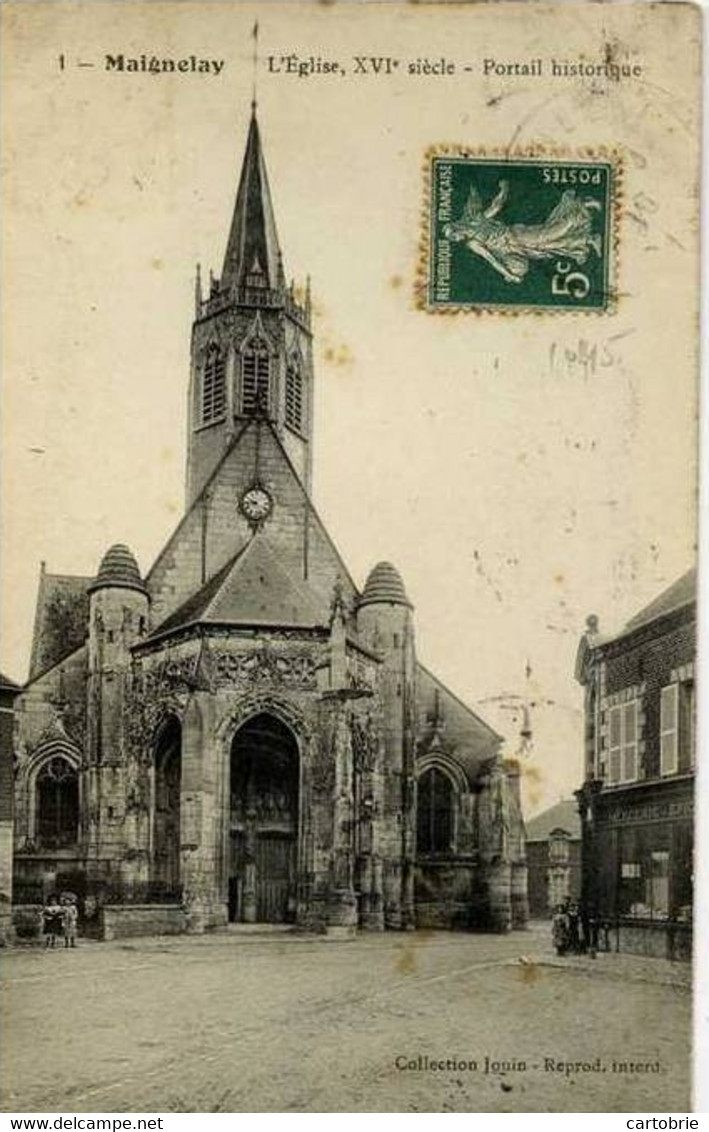 Dépt 60 - MAIGNELAY - L'Église (XVIè Siècle) - Portail Historique - Animée - Maignelay Montigny