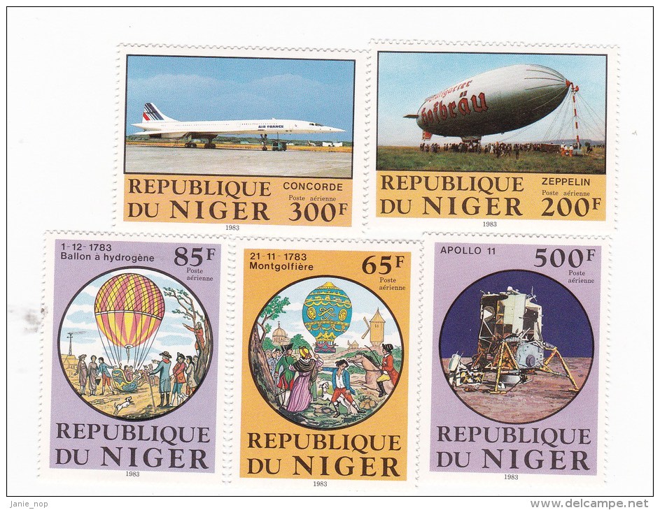 Niger 1983 200 Years Of  Human Flight Set  MNH - Carnival