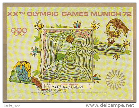 YAR-1972  XXth Olympic Games Munich  Used  MS - Summer 1972: Munich