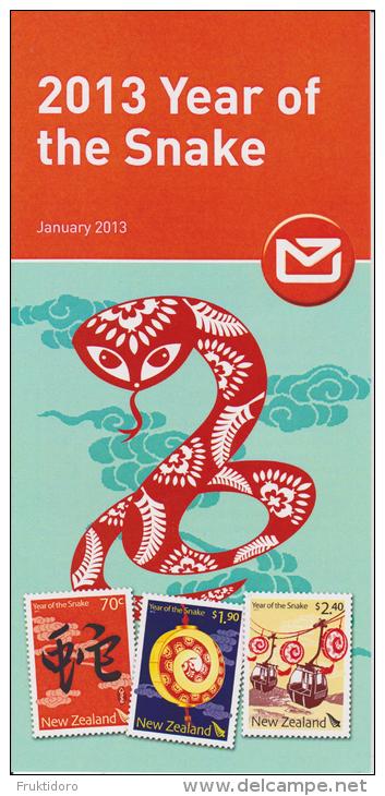 New Zealand 2013 Brochure About Year Of The Snake - Other & Unclassified