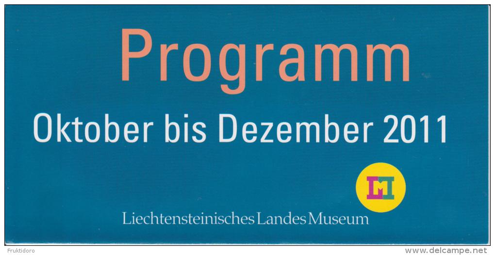 Brochure / Broschüre Liechtensteinisches Landesmuseum - Programme October - December 2011 - Art