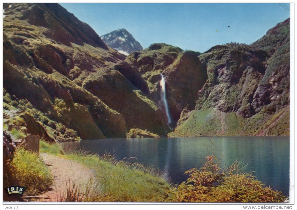 CP - PHOTO - ENVIRONS DE LUCHON - LE LAC D'OO ET SA BELLE CASCADE - CAP THEOJAC - Luchon