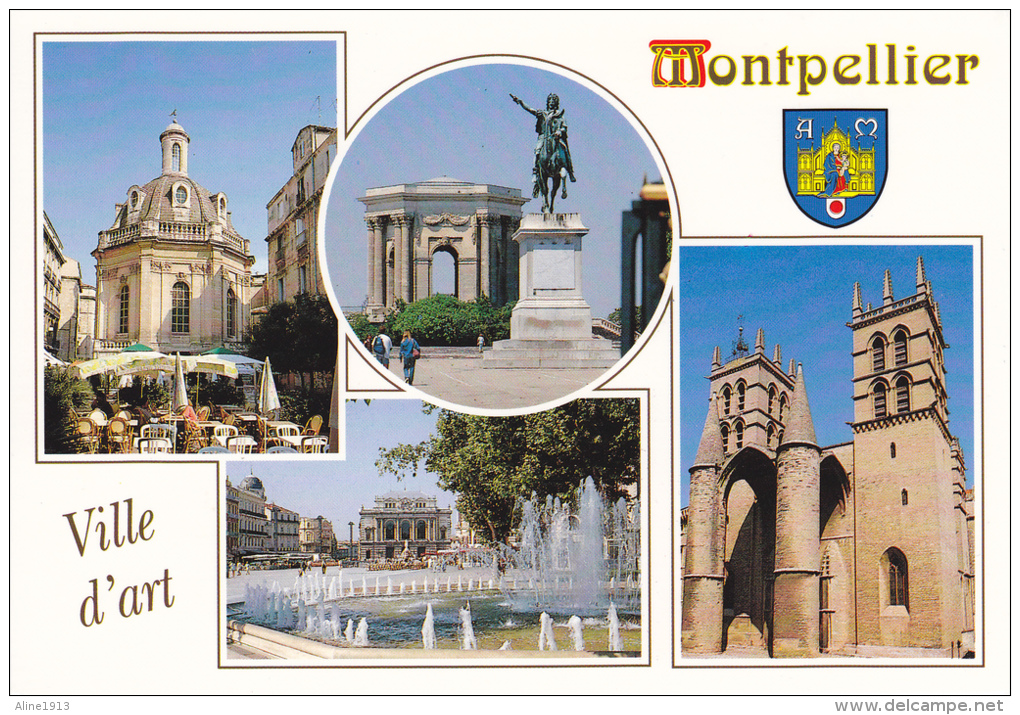 34 MONTPELLIER - MULTIVUES - BLASON - VILLE D'ART - ED. MERIDIONALES - NEUVE - Montpellier