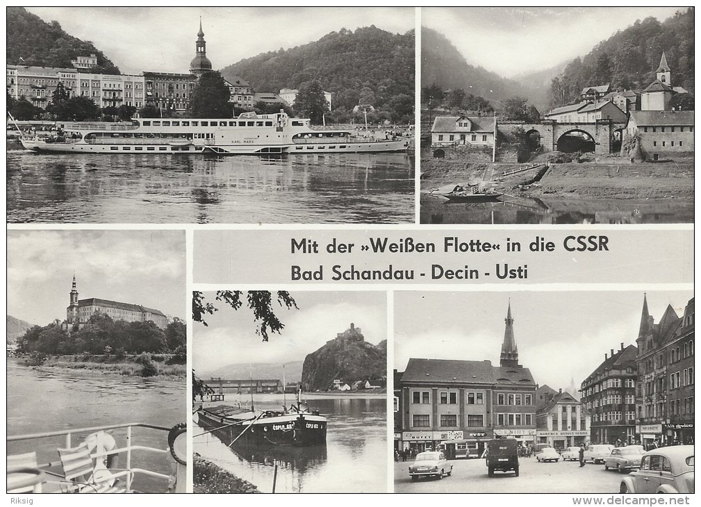 Weißen Flotte  Views  Bordstempel  MS Ernst Thälmann  A-2002 - Bad Schandau