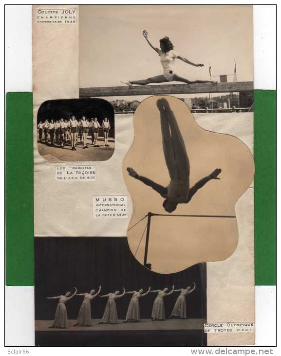 SPORT, ATHLETISME :document Avec 4 Photos  Dont 3 Avec Sport Des Années 1945 Et 1 De La Danse  X - Athletics