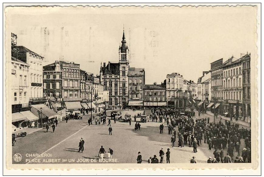 Charleroi.Place Albert 1er Un Jour De Bourse - Charleroi