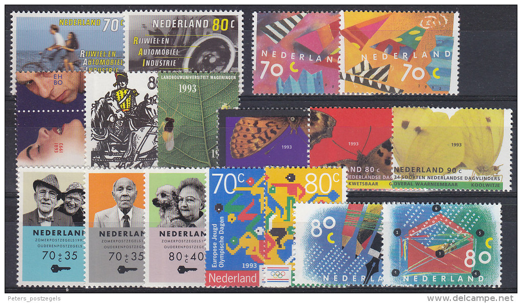 Jaargang Nederland 1993 Postfris (MNH) Met Kindblok - Ungebraucht