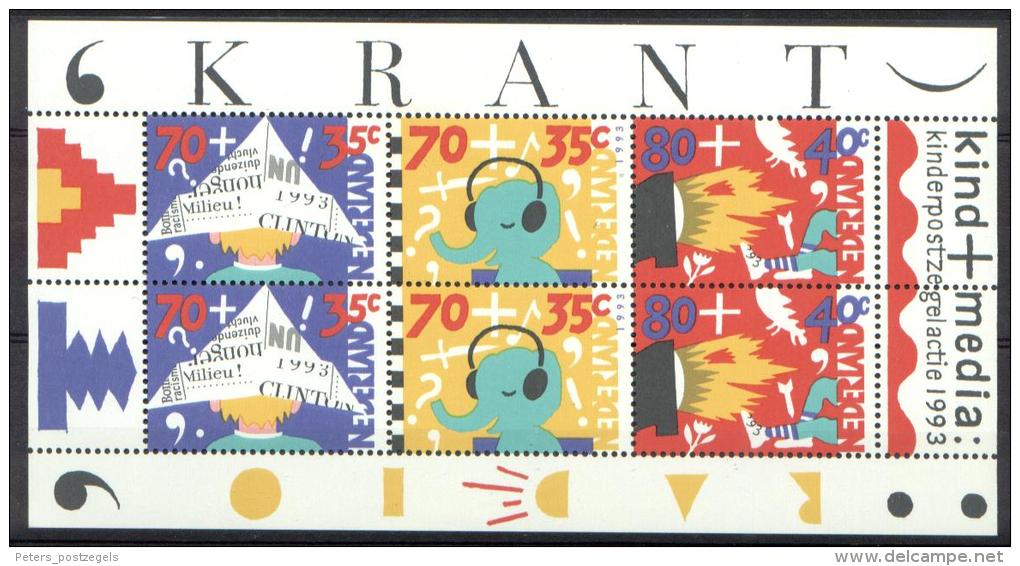 Jaargang Nederland 1993 Postfris (MNH) Met Kindblok - Ungebraucht