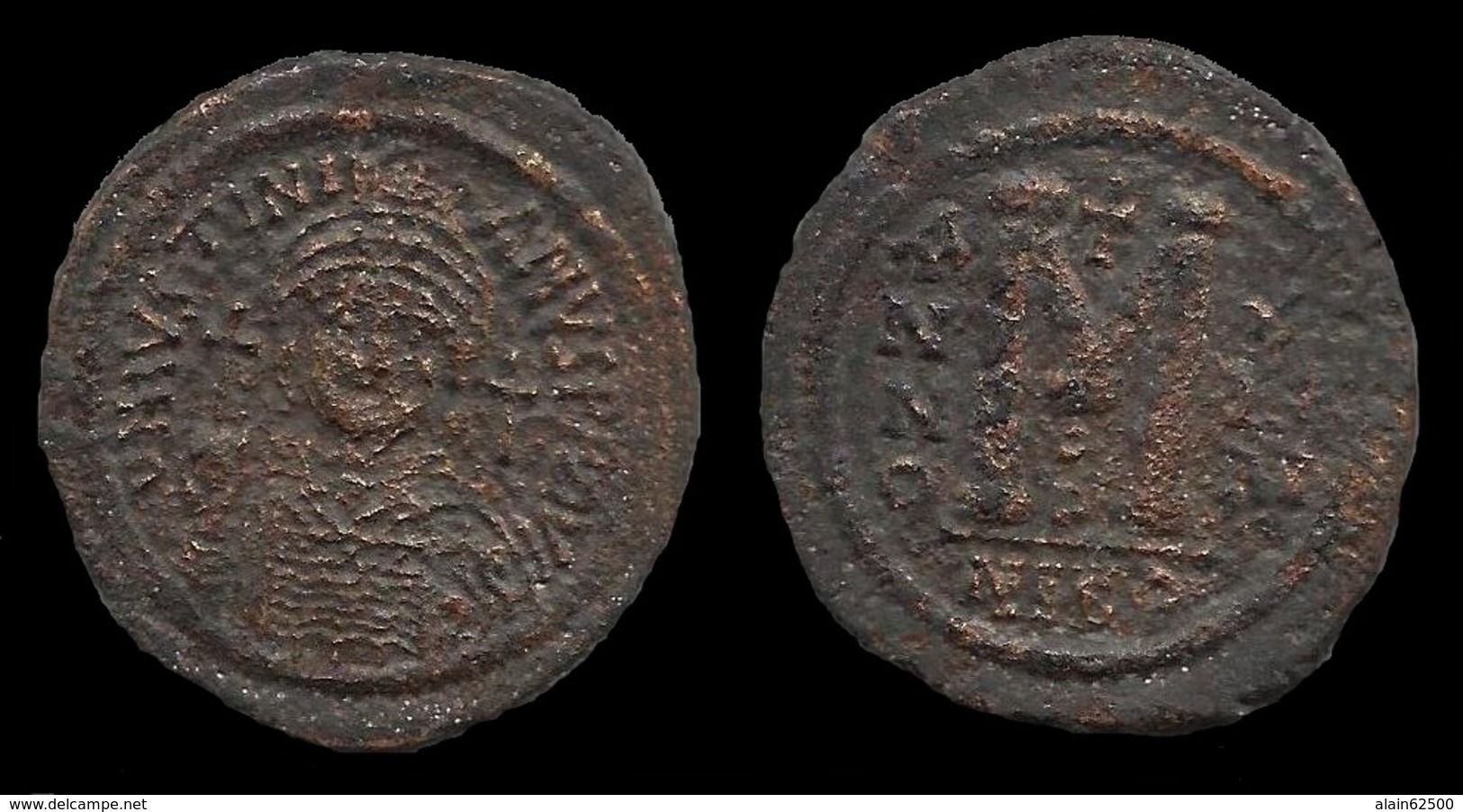 EMPIRE BYZANTIN . JUSTIN I . FOLLIS . 527 à 565 . - Byzantines