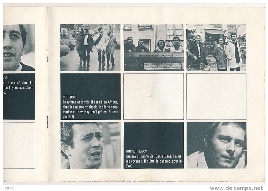 Plaquette, Groupe Musical PAX QUARTET (1967), 8 Pages, 12 Photos, Textes De Chansons, Membres Du Groupe... - Varia