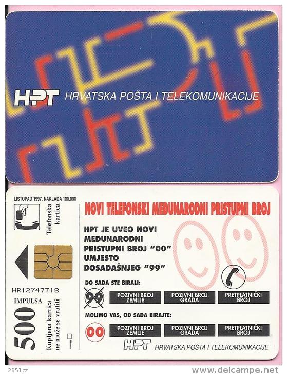 PHONECARD - HPT, 1997., 500 Imp., Croatia - Opérateurs Télécom