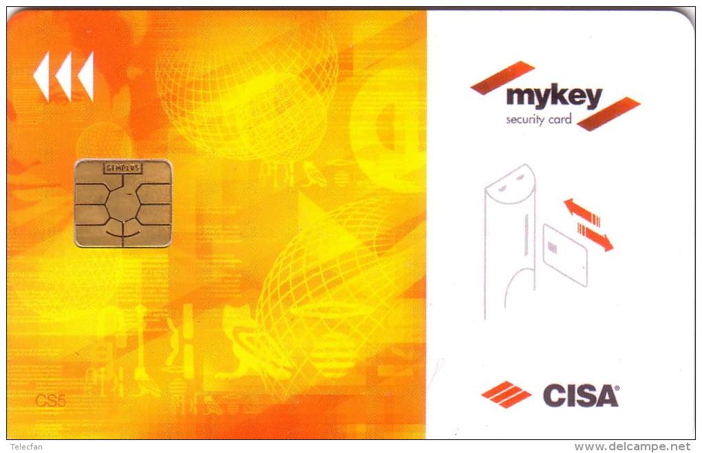 FRANCE CARTE A PUCE CHIP CARD CLE HOTEL KEY MYKEY CISA GEMPLUS GEM2 GLOSSY   UT - Hotel Key Cards