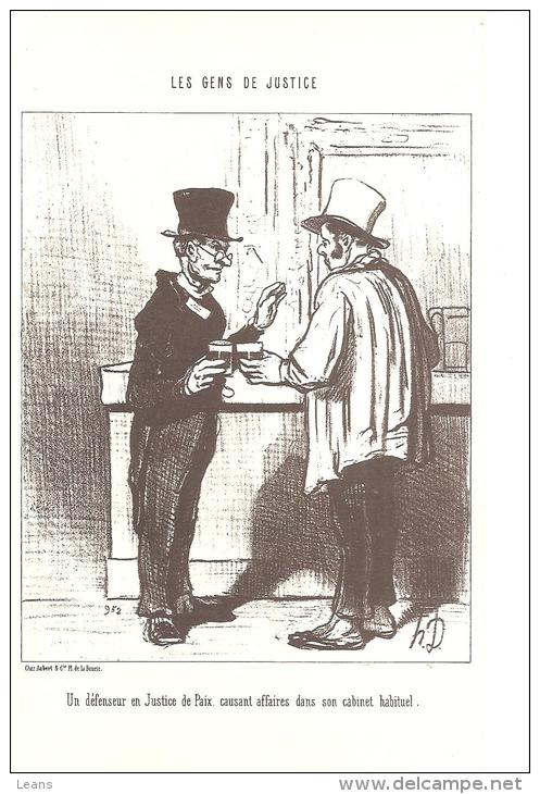 Les Gens De Justice Par Honoré Daumier - Porte Cartes + 6 Cartes - Other & Unclassified