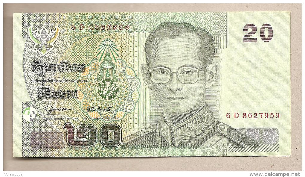 Thailandia - Banconota Circolata Da 20 Baht P-109a.7 - 2003 #18 - Tailandia