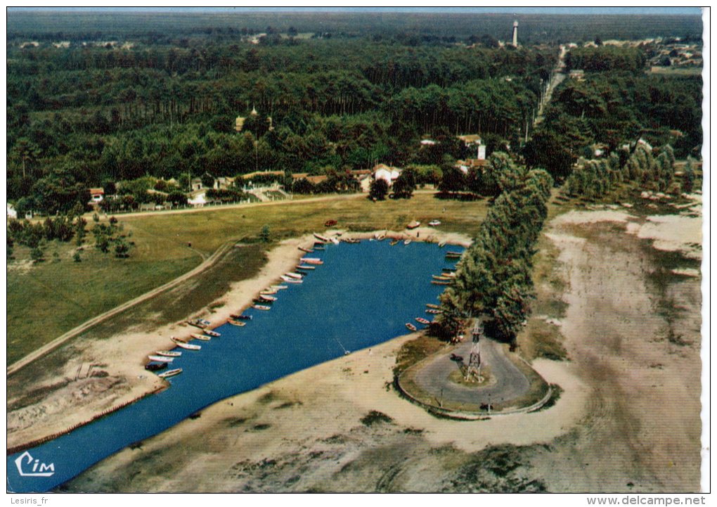 CP - PHOTO - LA JETEE ET LE PORT A  LACANAU MEDOC - 26-67 - VUE AERIENNE - CIM - Autres & Non Classés