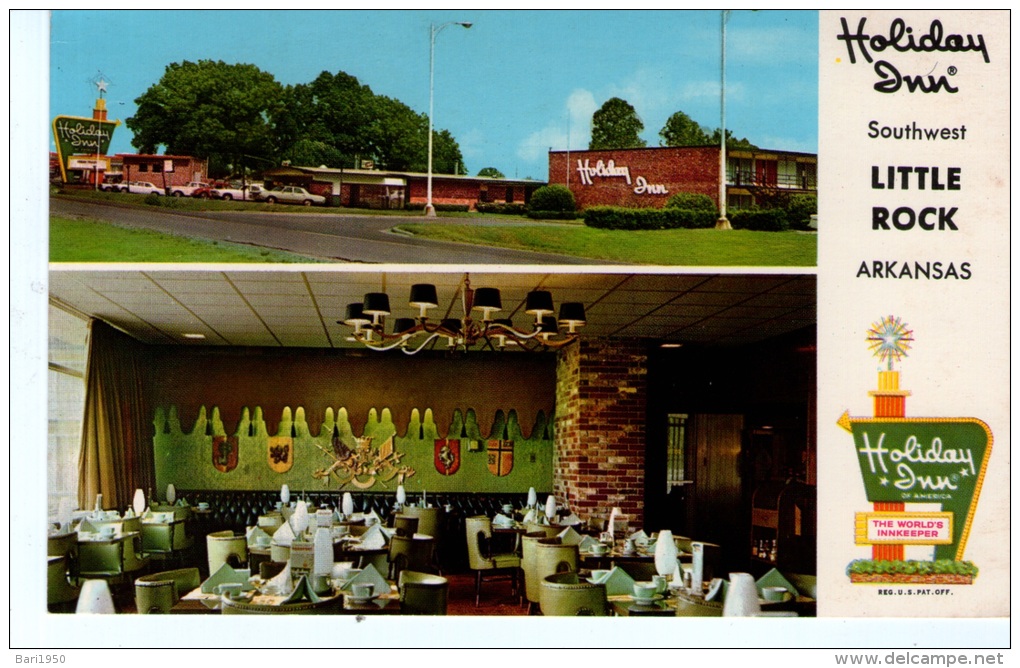 Old Post Card  - Holiday Inn - Southwest - LITTLE ROCK - ARKANSAS - Little Rock