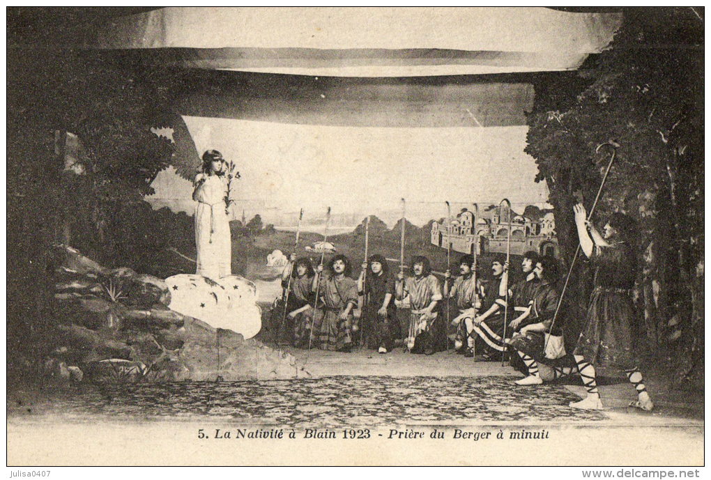 BLAIN (44) Représentation Religieuse La Nativité 1923 Animation - Blain