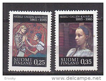 L5927 - FINLANDE FINLAND Yv N°570/71 ** TABLEAUX - Unused Stamps