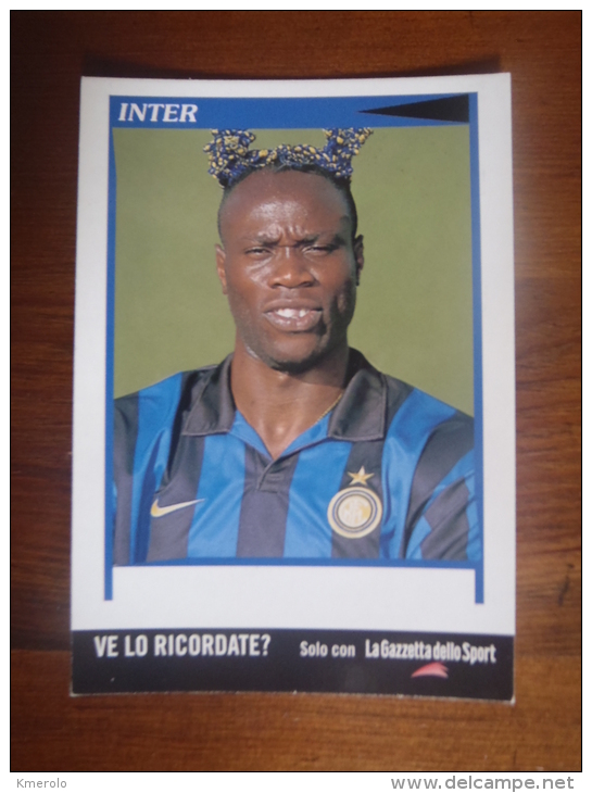 Taribo West Football Player Carte Postale - Soccer