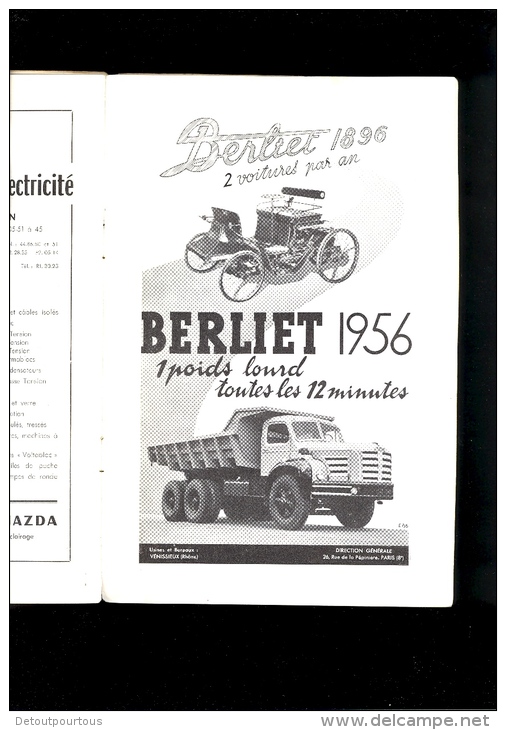 POLEYMIEUX AU MONT D'OR Patrie D'Ampère A. Vernay 1957 ( Publicité Camion BERLIET Voir 4eme Scan) - Rhône-Alpes