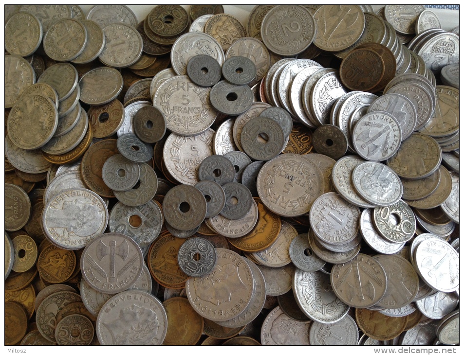 France 700+ Coins Lot - Sammlungen