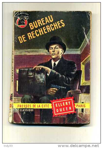 - BUREAU DE RECHERCHES . E. QUEEN . PRESSES DE LA CITE 1955 - Presses De La Cité