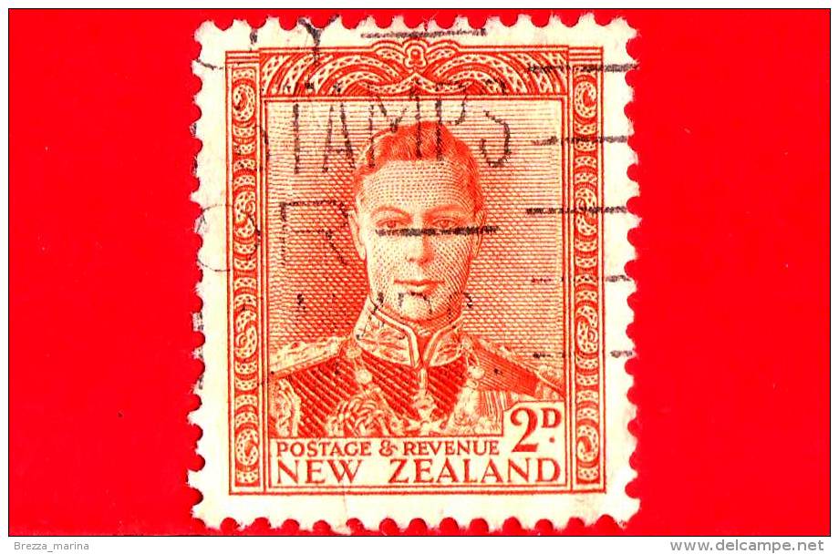 NUOVA ZELANDA - Usato - 1947 - Giorgio VI - Serie Ordinaria -  2 - Used Stamps