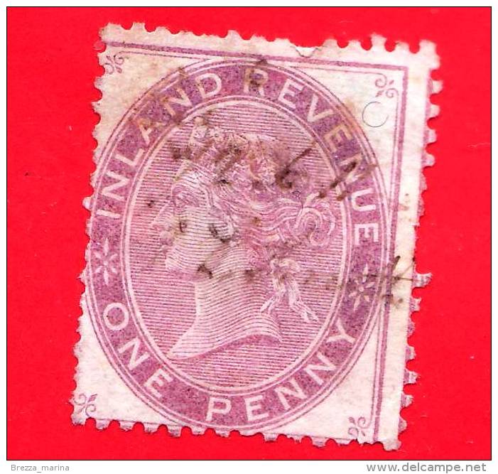 GB  UK GRAN BRETAGNA - USATO - 1898 - Postage And Inland Revenue - One Penny - Oblitérés