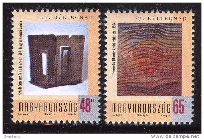 HUNGARY - 2004. 77th Stampday / Sculpture And Painting  MNH!!  Mi 4853-4854. - Nuevos
