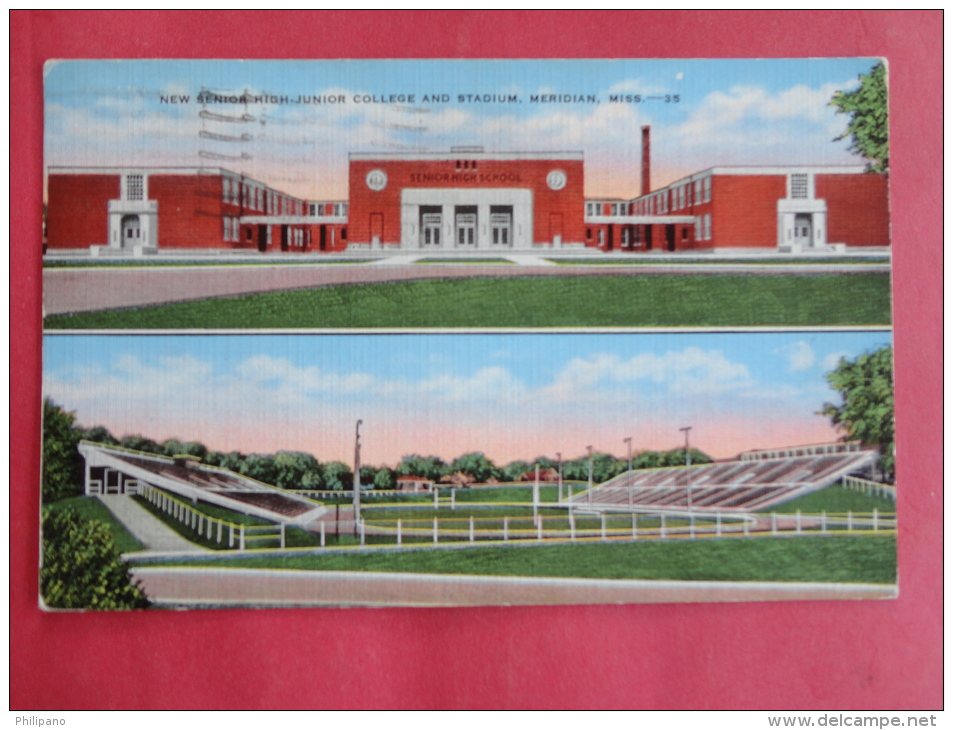 Meridian,MS--New Senior High-Junior College And Stadium-cancel 1941--PJ 109 - Meridian