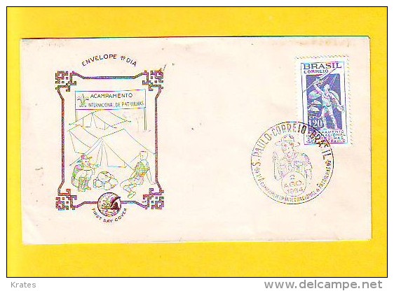 Old Letter - Brasil, Brazil, - FDC