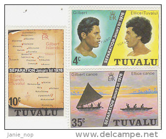 Tuvalu 1976 Separation MNH - Tuvalu