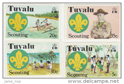 Tuvalu 1977 Scouts Set  MNH - Tuvalu (fr. Elliceinseln)