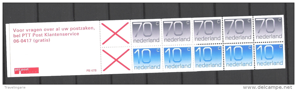 Nederland 1994 Carnet Serie Courante Yvert  C 1380Aa(IIa) NVPH PB 47B MNH - Carnets Et Roulettes