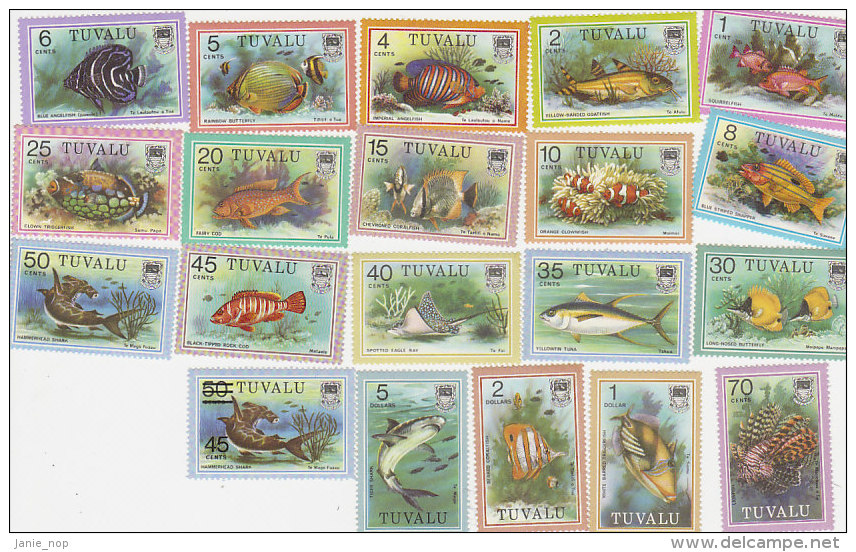 Tuvalu 1979 Fish Definitives MNH - Tuvalu (fr. Elliceinseln)