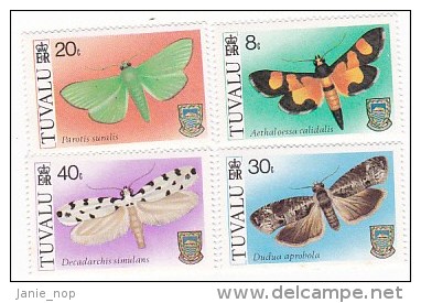 Tuvalu 1981 Moths Set  MNH - Tuvalu