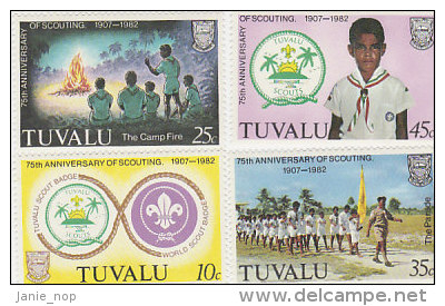 Tuvalu 1982 75th Anniversary Of  Scouting MNH - Tuvalu