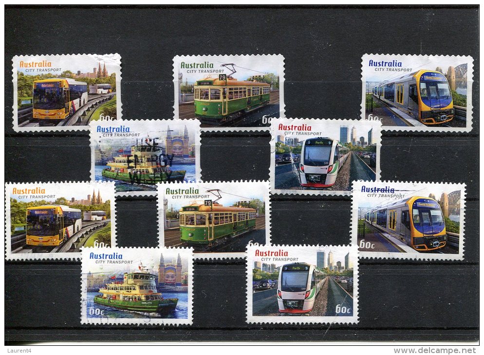 (999) Australian Used Stamps Series - Timbre Australian Obliterer En Series - 2011 City Transport - Presentation Packs