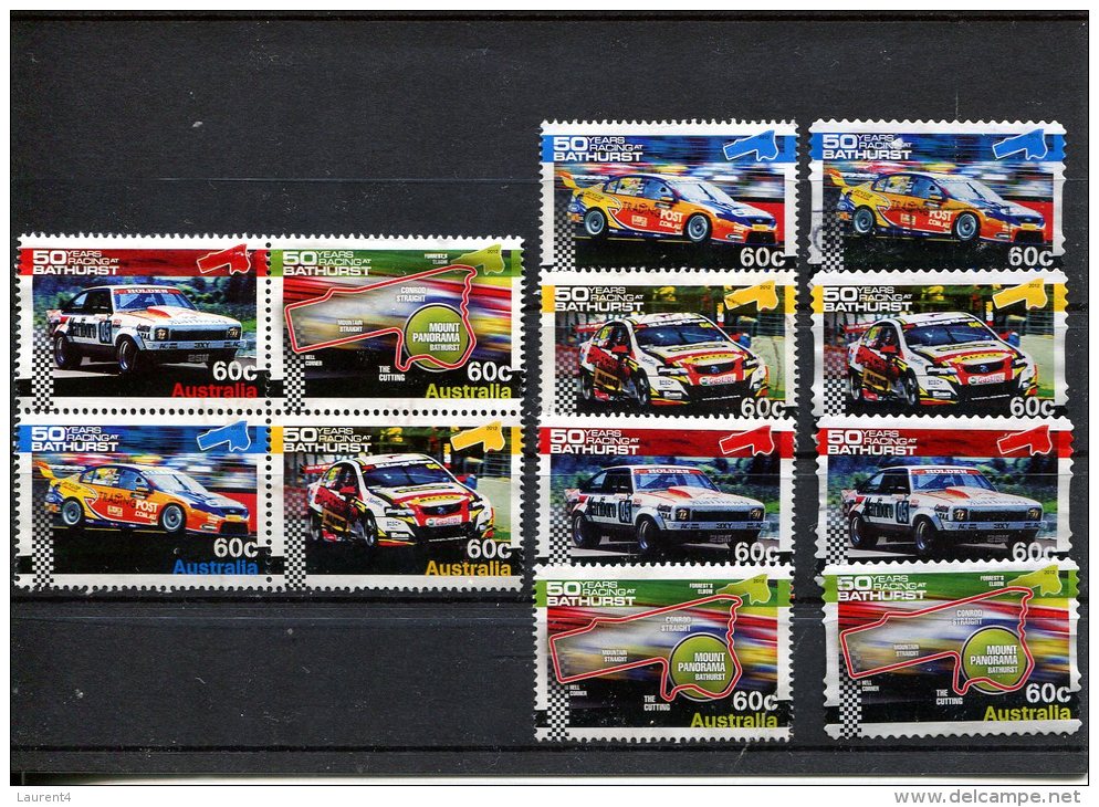 (999) Australian Used Stamps Series - Timbre Australian Obliterer En Series - 2012 - Bathurst Rally - Presentation Packs