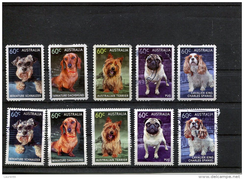 (999) Australian Used Stamps Series - Timbre Australian Obliterer En Series - 2013 -  Dogs - Presentation Packs