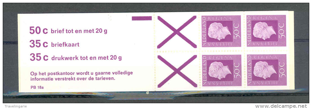 Nederland 1975 Carnet Timbres Courant Yvert C948a NVPH PB 18a MNH - Carnets Et Roulettes