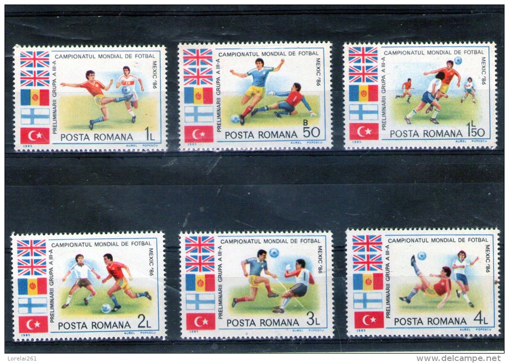 1985 -  COUPE DU MONDE MEXICO 86  Mi 4193/4198 Et Yv 3619/3624 MNH - Ungebraucht