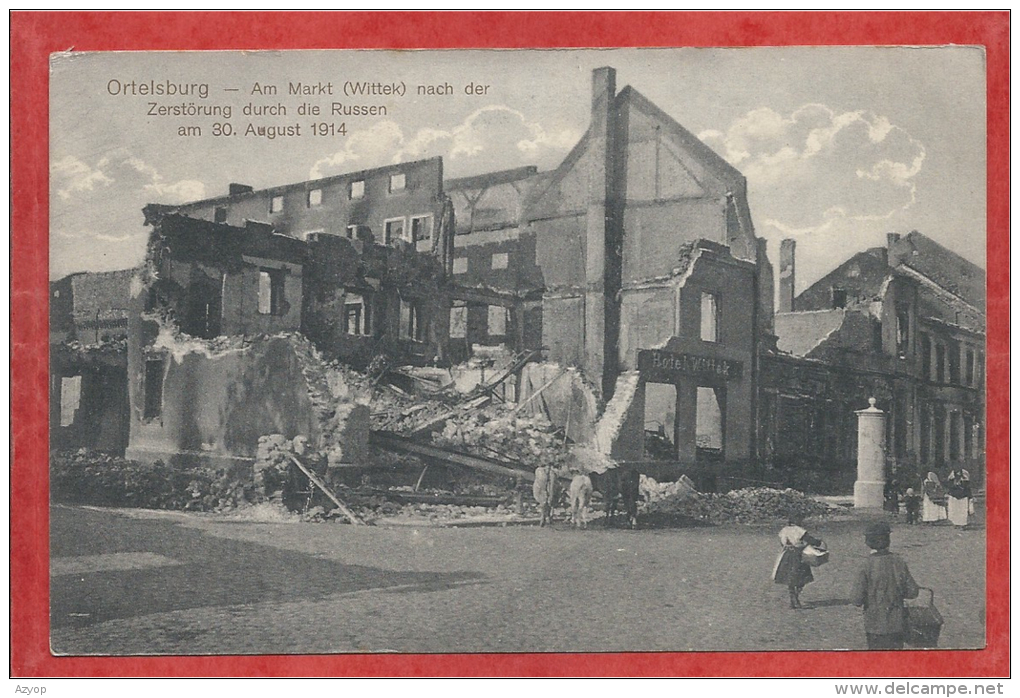 Polska - Polen - Poland - ORTELSBURG - SZCZYTNO - Markt Nach Der Zerstörung - Feldpost - Ostpreussen