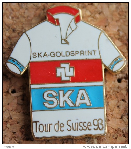 TOUR DE SUISSE CYCLISTE 1993 - MAILLOT BLANC - SKA  - GOLDSPRINT - VELO - CYCLISME - BANQUE CREDIT SUISSE - SPONSOR- (2) - Cyclisme