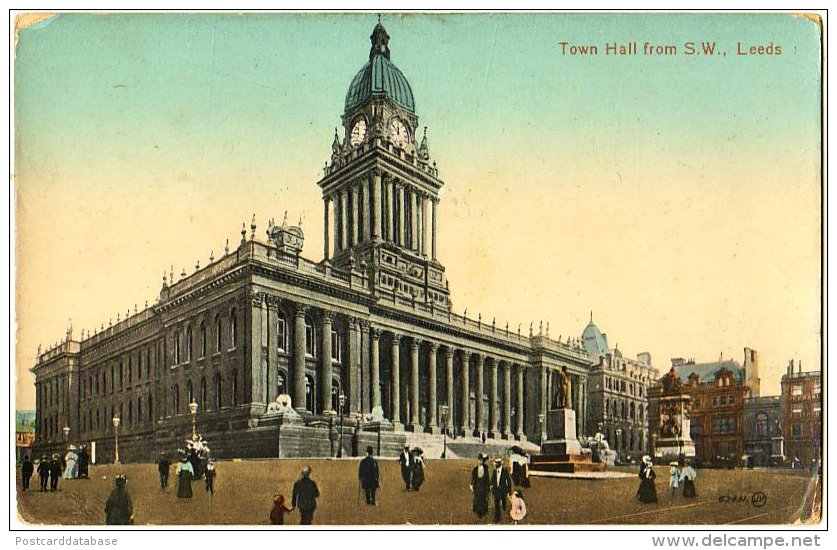 Town Hall From S. W., Leeds - Leeds