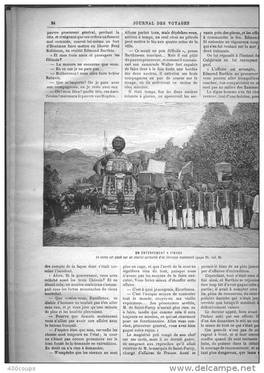 Journal Des Voyages - N° 835 Du 9 Juillet 1893 - Le Survivant Du "Huascar" - Chicago - La Fête De Saint-Jacques En Corno - 1850 - 1899