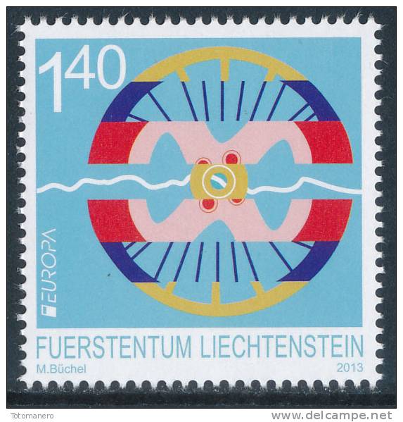 LIECHTENSTEIN, EUROPA 2013 "Postal Vehicles" Set Of 1v** - 2013