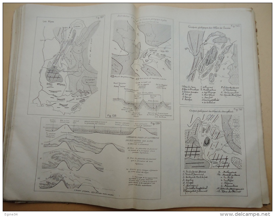 Ministère de la Guerre - Ecoles Militaires - Cours de géographie - ATLAS - 1922 - plus carte Asie Occident